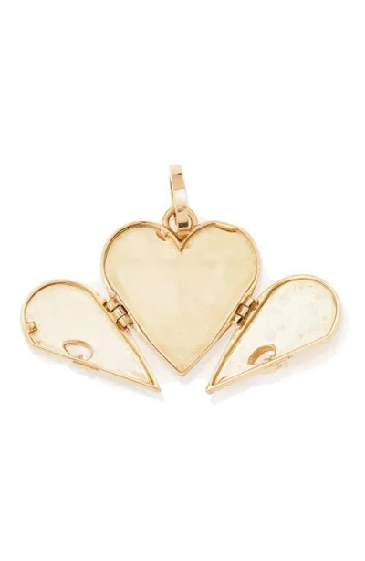 Adina Reyter Heart Locket Charm In Gold