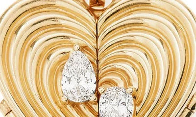 Adina Reyter Heart Locket Charm In Gold