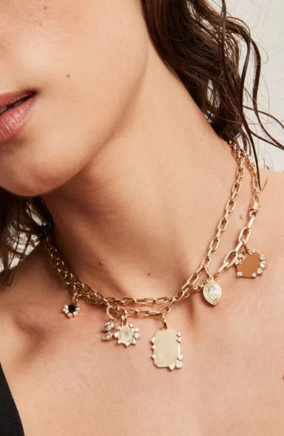 Adina Reyter Groovy Pear Cut Charm In Black