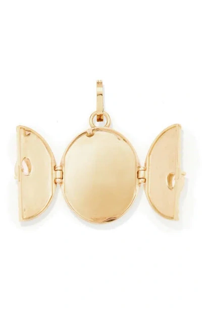 Adina Reyter Diamond Oval Locket Charm In Gold