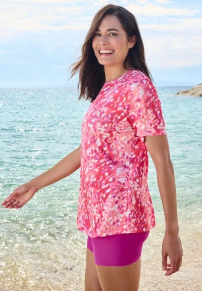 Swim 365 The Swim Tee In Animal Print