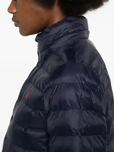 Polo Ralph Lauren Water-resistant Packable Puff Hooded Jacket In Black