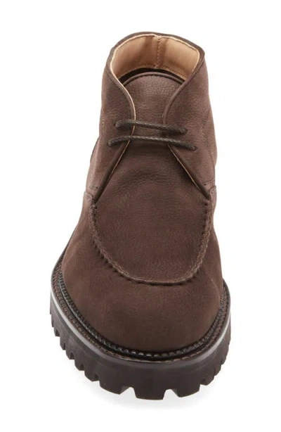 John Lobb Suede Field Chukka Boots In Animal Print