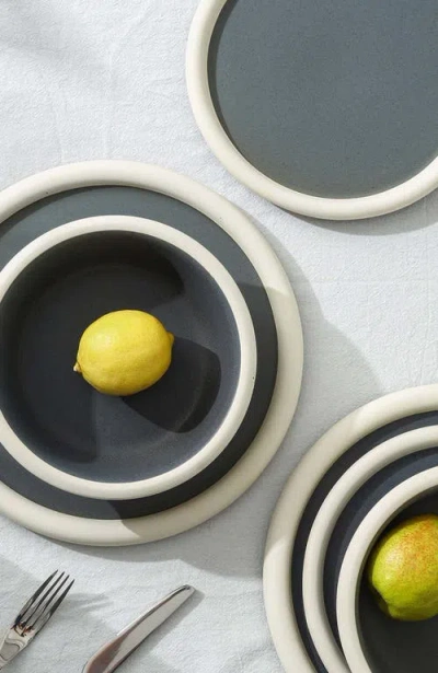 Stone Lain Capri Stoneware 12-piece Dinnerware Set In Gray