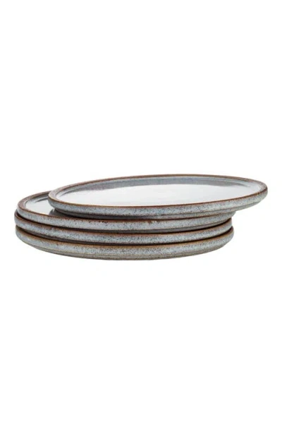 Stone Lain Vince Stoneware 4-piece  Dinner Plate Set In Gray