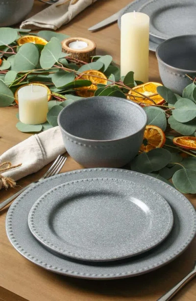Stone Lain Comet 12-piece Dinnerware Set Stoneware In Gray