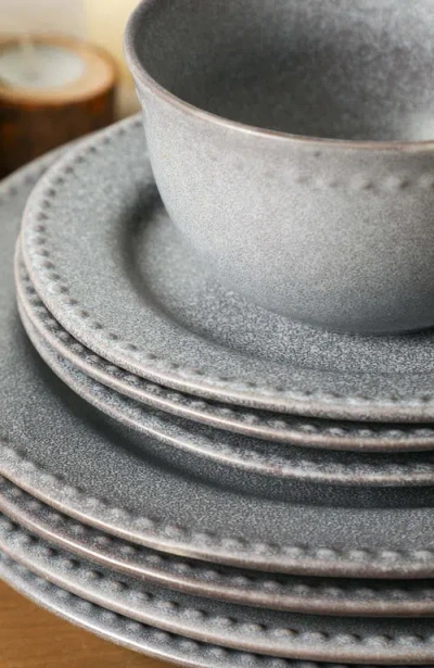 Stone Lain Comet 12-piece Dinnerware Set Stoneware In Gray