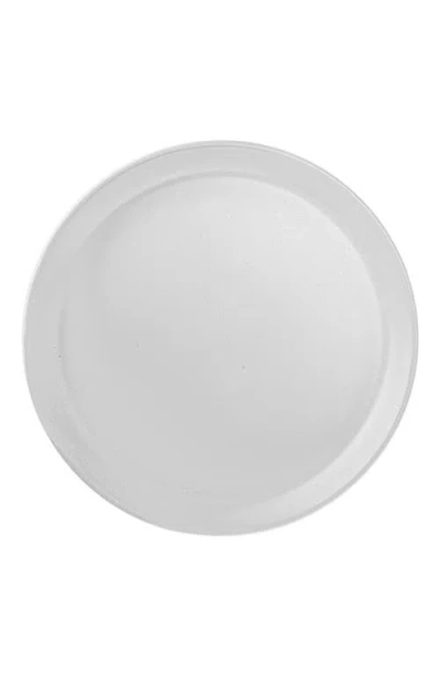 Stone Lain Albie Stoneware 4-piece Dinner Plate Set In White