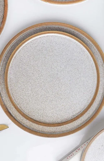 Stone Lain Vince Stoneware 4-piece Salad Plate Set In Gray