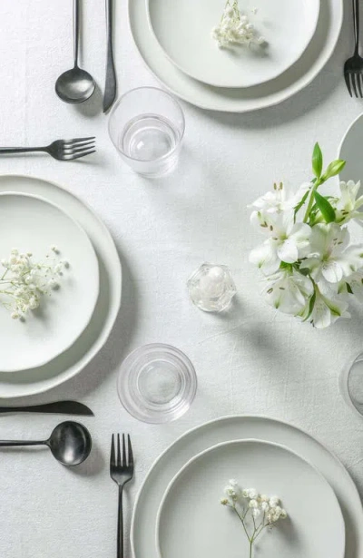 Stone Lain Rio Stoneware 16-piece Dinnerware Set With Glasses In White