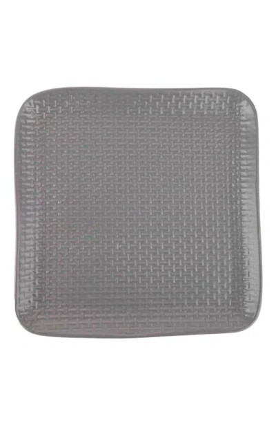 Stone Lain Olivia Stoneware 4-piece Dinner Plate Set In Gray