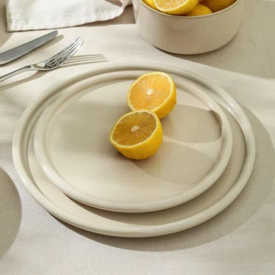 Stone Lain Eden Stoneware 4-piece Salad Plate Set In Neutral