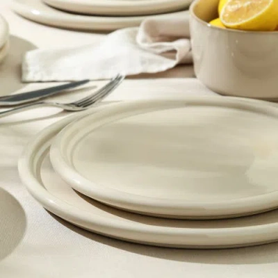 Stone Lain Eden Stoneware 4-piece Salad Plate Set In Neutral