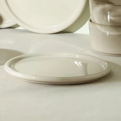 Stone Lain Eden Stoneware 4-piece Salad Plate Set In Neutral