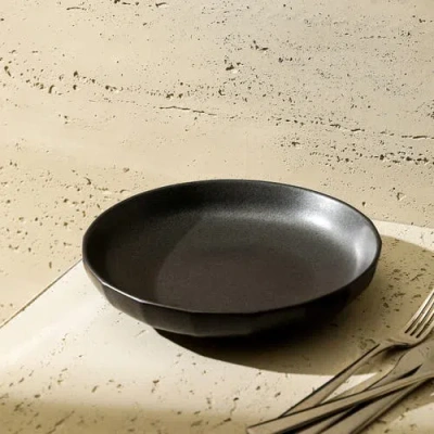 Stone Lain Rio Stoneware 4-piece Pasta Bowl Set In Black
