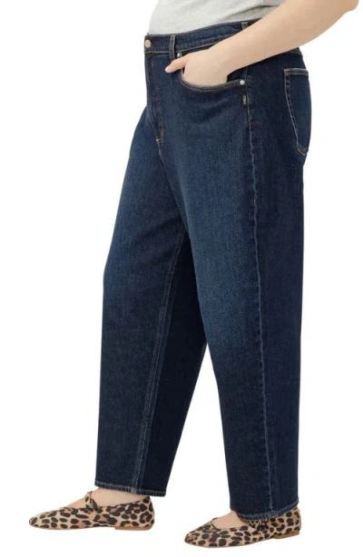 Silver Jeans Co. Arc High Waist Slim Barrel Jeans In Blue