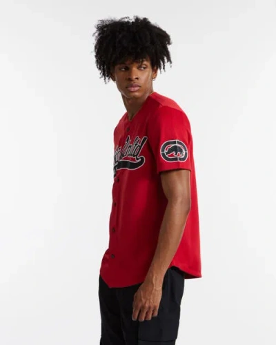 Ecko Unltd . Hit Parade Button Front Top In Red