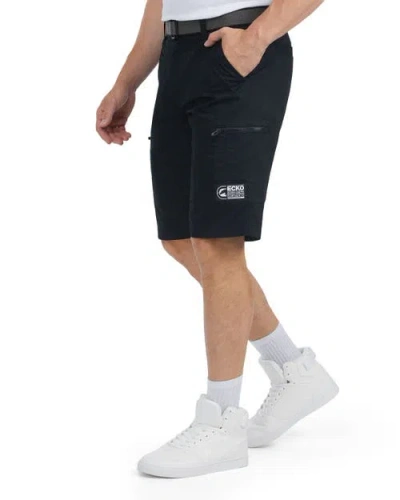 Ecko Unltd . Antipode Color Zip Woven Cargo Short In Black