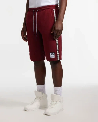 Ecko Unltd . Riding Along Fleece Short In Red