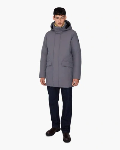 Quartz Co. Champlain Ca | Hooded Down Winter Jacket In Gray