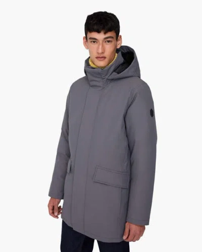 Quartz Co. Champlain Ca | Hooded Down Winter Jacket In Gray