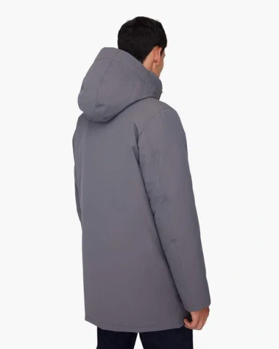Quartz Co. Champlain Ca | Hooded Down Winter Jacket In Gray