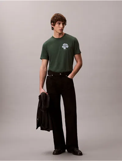Calvin Klein Jeans Est.1978 Calvin Klein Men's Flower Logo Graphic In Multi