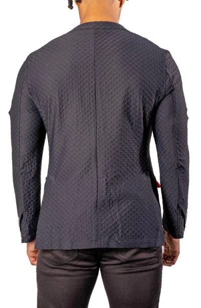 Maceoo Blazer Unconstructed Stretch Blk In Black