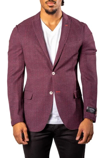 Maceoo Vortex Red Unconstructed Blazer In Red