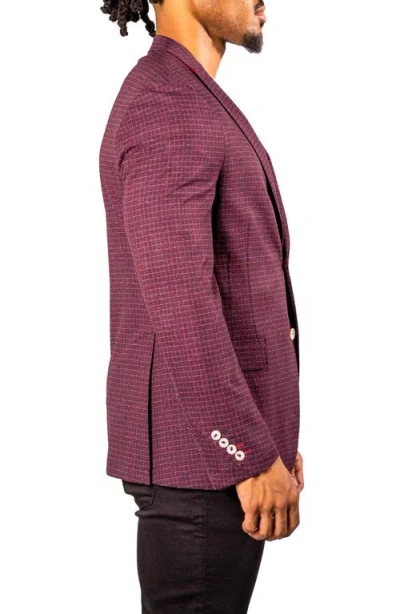Maceoo Vortex Red Unconstructed Blazer In Red