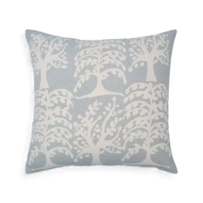 Naki & Ssam Nature Whisper Saal Tree Print Square Pillow Cover In Blue