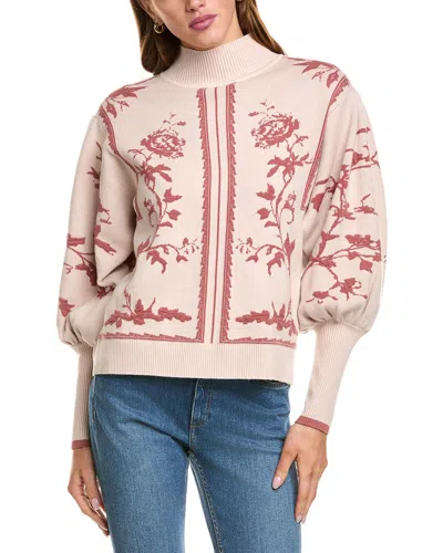 Fate Print Sweater In Neutral