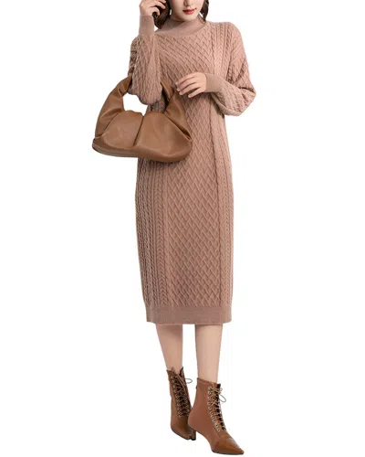 Camila Blanco Sweaterdress In Nude