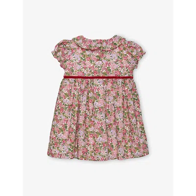 Trotters Hedgerow Willow-print Cotton Dress 3 In Red