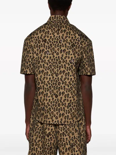 Bluemarble Verziertes Hemd Mit Leoparden-print In Brown