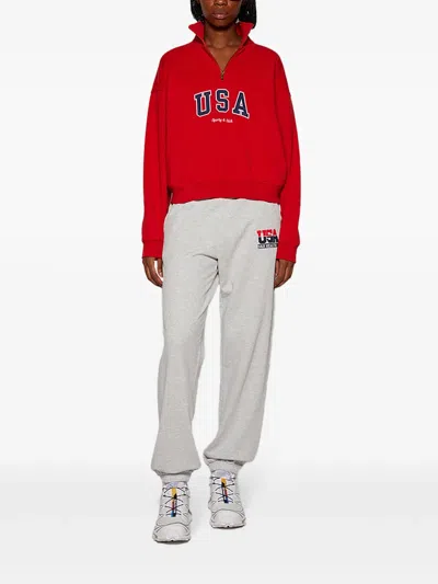 Sporty And Rich Usa Sweatshirt In Red
