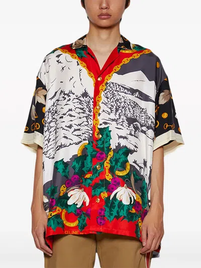 J. Logan Home The Maison Seraphin Seidenhemd In Multi