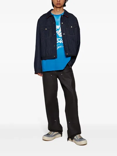 Rensuke Tokyo T-shirt Mit Grafischem Print In Blue