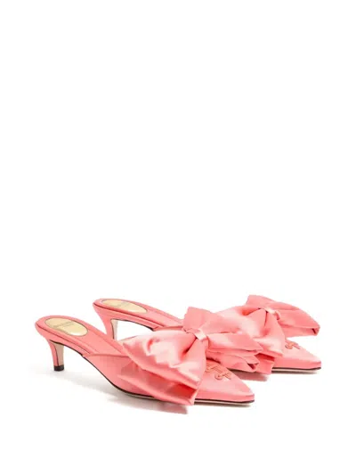 Valentino Yolande Mules Mit Schleife 45mm In Pink