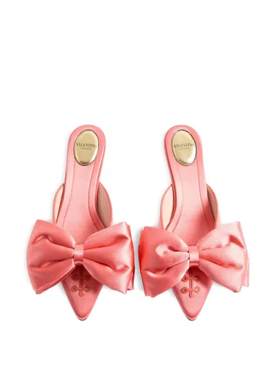 Valentino Yolande Mules Mit Schleife 45mm In Pink