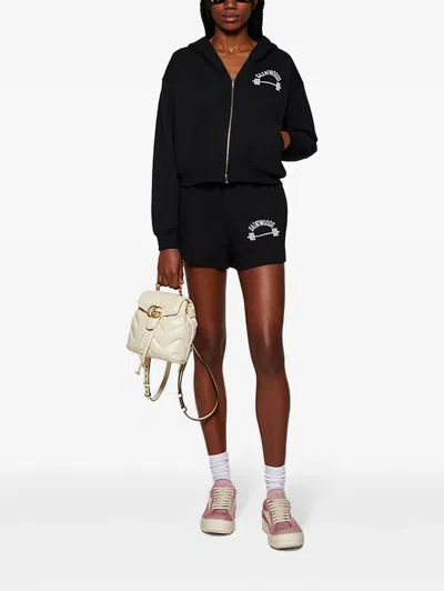 Saintwoods Klassischer Cropped-hoodie In Black