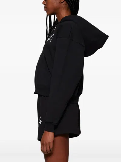 Saintwoods Klassischer Cropped-hoodie In Black
