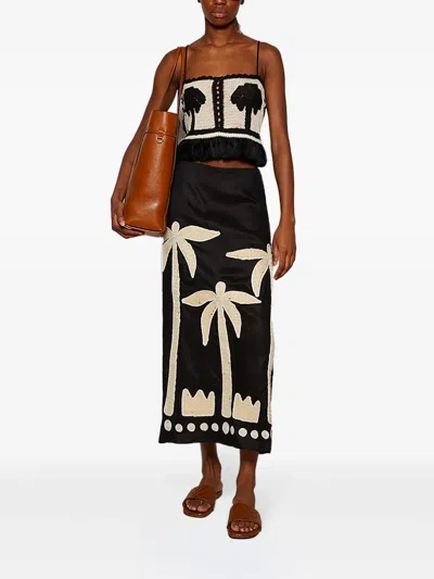 Johanna Ortiz Saguaro Cropped-top In Black