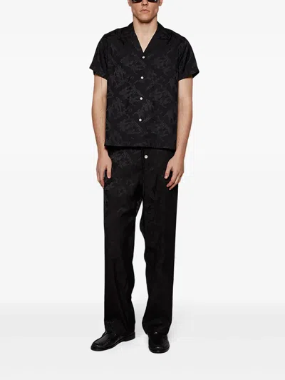 Bode Hose Mit Jacquardmuster In Black