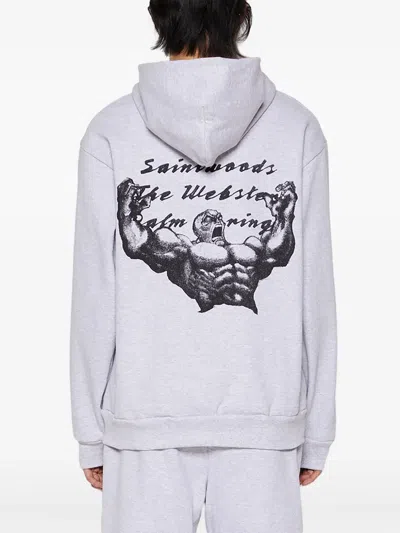 Saintwoods Hoodie Mit Logo-print In Gray