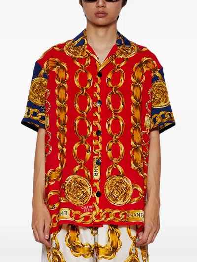 J. Logan Home The Maison Talon Seidenhemd In Multi