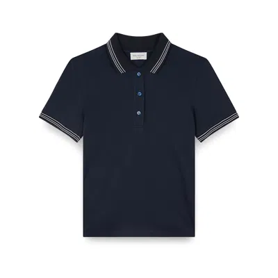 Paul & Shark X-soft Cotton Jersey Polo Shirt In Blue