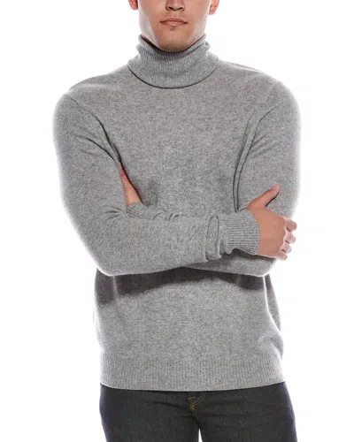 Quinn Solid Cashmere Turtleneck Sweater In Gray