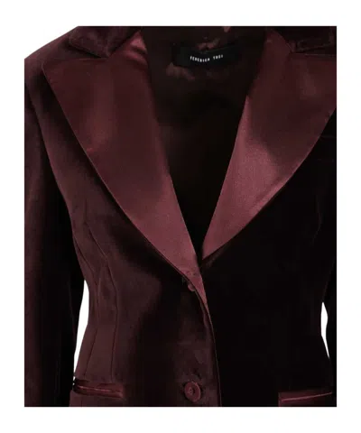 Federica Tosi Long Sleeve Jacket In Purple