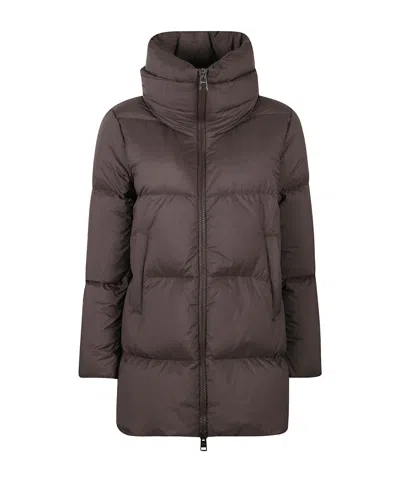 Herno A-shape Down Jacket In Ecoage Clothing In Black